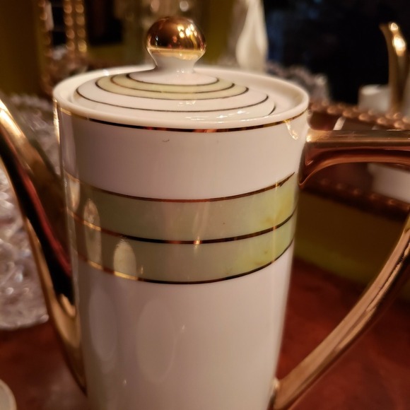 DEMITASSE ESPRESSO COFFEE POT SET 3 CUPS  CREAMER - Picture 3 of 8